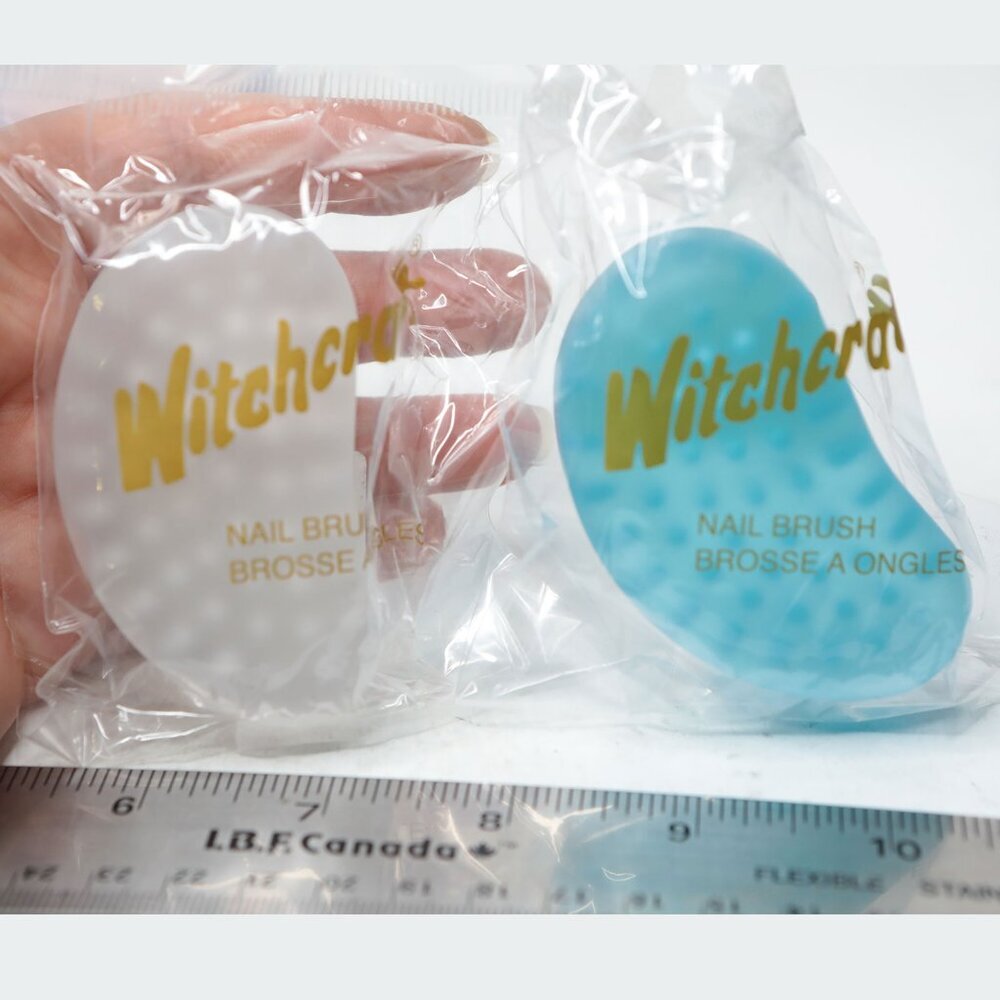 Witchcraft Contoured Nail Brushes Nylon Manicure Pedicure Spa Self Care Frosted